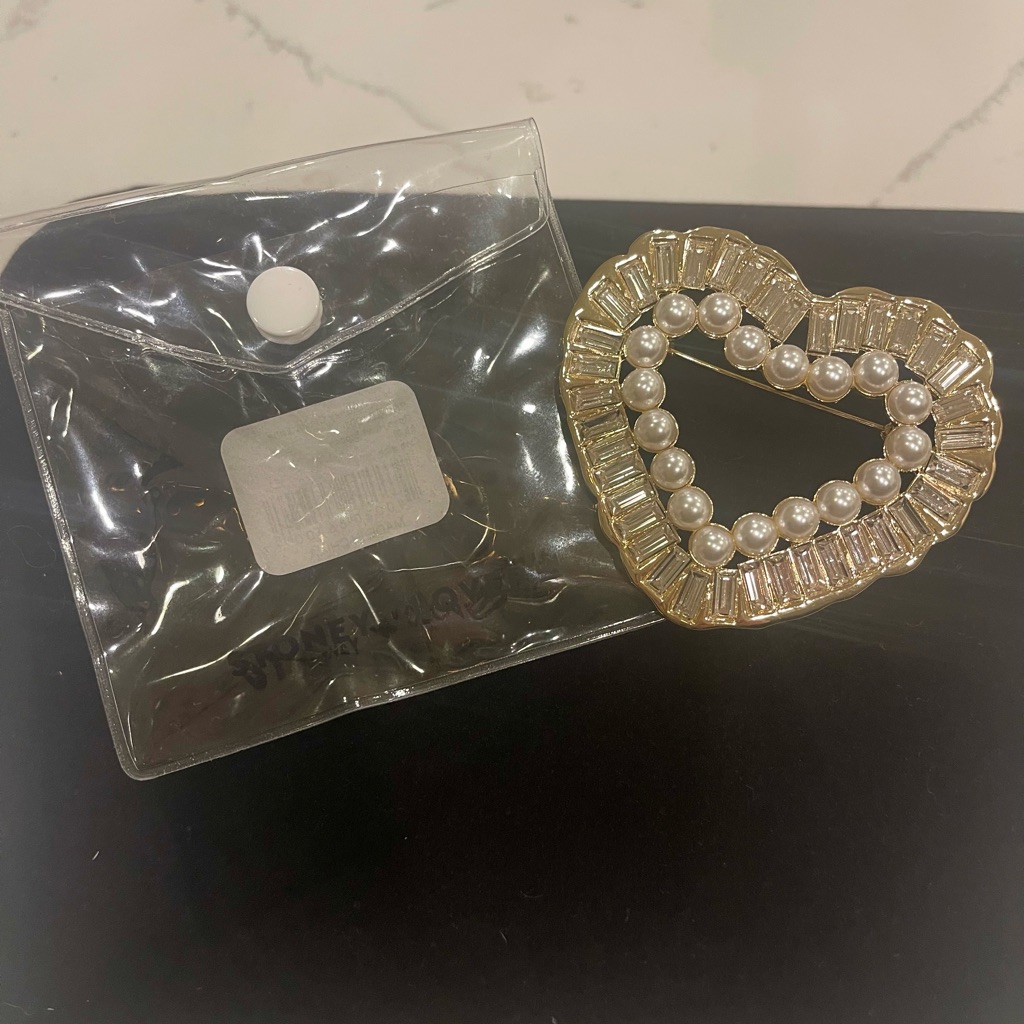 Stoney Clover Lane Heart Brooch Nwt